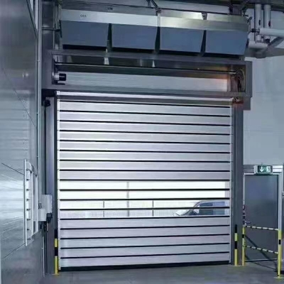 JTM-D03 Aluminium-Hochgeschwindigkeits-Roll-Up-Schnellrollen-Riegel-Spiralsicherheitstür mit Fernbedienung