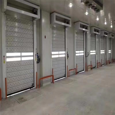 JTM-D03 Aluminium-Hochgeschwindigkeits-Roll-Up-Schnellrollen-Riegel-Spiralsicherheitstür mit Fernbedienung