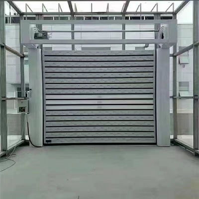 JTM-D03 Aluminium-Hochgeschwindigkeits-Roll-Up-Schnellrollen-Riegel-Spiralsicherheitstür mit Fernbedienung