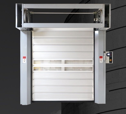 Lineare Tür-Panel Muster Aluminiumlegierung Schnelle Roll-up und Verschluss Spirale Sicherheitstür