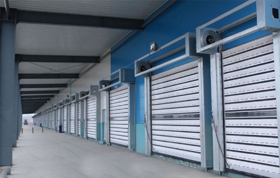 100W Aluminiumlegierung Hochgeschwindigkeitsrollende Schnellrollenläden Spirale Sicherheitstür