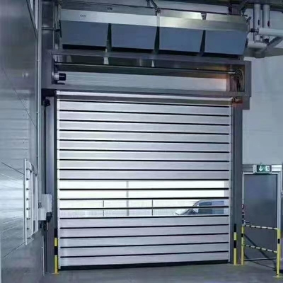 Anpassung Graue Aluminiumlegierung Schnelle Auf- und Schließung Tür für Lagersicherheit