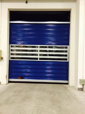 Schnellrollen und Verschluss Aluminiumlegierung Automatische Lagertür mit Brandschutz